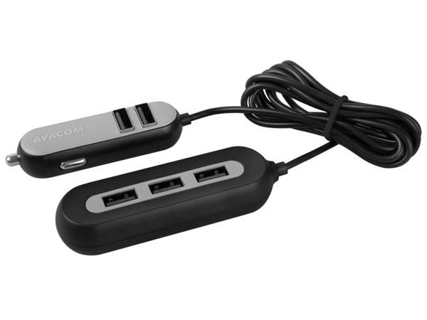 AVACOM CarHUB nabíječka do auta 5x USB výstup, černá NACL-CH5X-KK