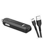 AVACOM CarMAX 2 nabíječka do auta 2x Qualcomm Quick Charge 2.0, černá barva (USB-C kabel) NACL-QC2XC-KK