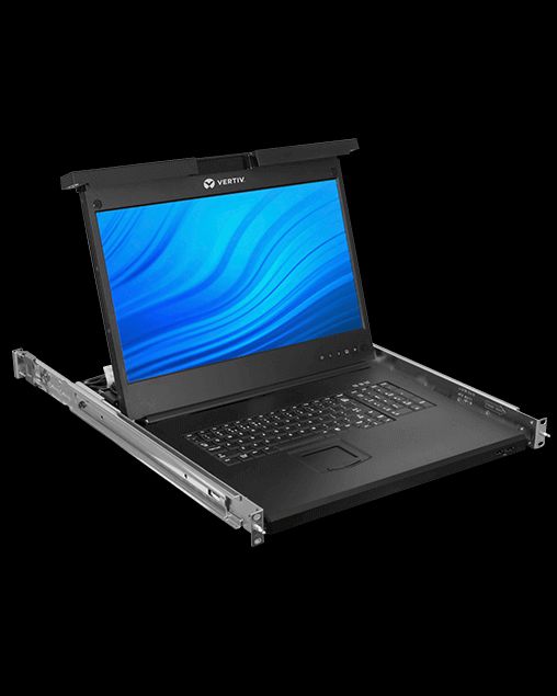 Avocent 18,5'' LCD šuplík + KVM 16 port LRA185KMMD16