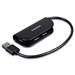 AXAGO, HUE-X4B, 4 portový externý USB 2.0 HUB, Black