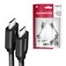 AXAGON BUCM-CM10TB Twister cable USB-C <-> USB-C, 0,6m, USB 2.0, 2.4A, ALU, PVC, Black