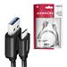 AXAGON BUCM3-AM10AB, SPEED kábel USB-C <->USB-A, 1 m, USB 3</->.2 Gen 1, 3A, ALU, opletenie, čierna