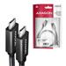 AXAGON BUCM32-CM20AB cable USB-C <-> USB-C 3.2 Gen 2, 2m, PD 100W, 5A, 4K HD, ALU, braid, Black