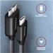 AXAGON BUMM3-CM10AB cable Micro-B USB <-> USB-C 3.2 Gen 1, 1m, 3A, ALU, PVC, Black