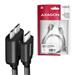 AXAGON BUMM3-CM10AB cable Micro-B USB <-> USB-C 3.2 Gen 1, 1m, 3A, ALU, PVC, Black