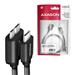 AXAGON BUMM3-CM10AB cable Micro-B USB <-> USB-C 3.2 Gen 1, 1m, 3A, ALU, PVC, Black