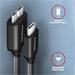 AXAGON BUMM3-CM10AB cable Micro-B USB <-> USB-C 3.2 Gen 1, 1m, 3A, ALU, PVC, Black