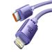 Baseus CAJY000205 Crystal Shine Series Datový Kabel USB-C - Lightning 20W 1,2m Purple 6932172602765