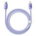 Baseus CAJY000205 Crystal Shine Series Datový Kabel USB-C - Lightning 20W 1,2m Purple 6932172602765