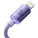 Baseus CAJY000205 Crystal Shine Series Datový Kabel USB-C - Lightning 20W 1,2m Purple 6932172602765