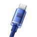 Baseus CAJY000403 Crystal Shine Series Datový Kabel USB - USB-C 100W 1,2m Blue 6932172602819