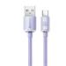 Baseus CAJY000405 Crystal Shine Series Datový Kabel USB - USB-C 100W 1,2m Purple 6932172602826