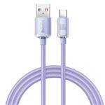 Baseus CAJY000405 Crystal Shine Series Datový Kabel USB - USB-C 100W 1,2m Purple 6932172602826