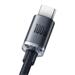 Baseus CAJY000501 Crystal Shine Series Datový Kabel USB - USB-C 100W 2m Black 6932172602833