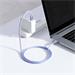 Baseus CAJY000605 Crystal Shine Series Datový Kabel USB-C - USB-C 100W 1,2m Purple 6932172602888