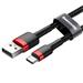 Baseus CATKLF-B91 Cafule Kabel USB-C 3A 1m Red/Black 6953156278219