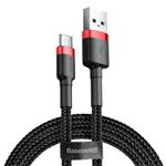 Baseus CATKLF-B91 Cafule Kabel USB-C 3A 1m Red/Black 6953156278219