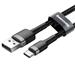 Baseus CATKLF-BG1 Cafule Kabel USB-C 3A 1m Grey/Black 6953156278202