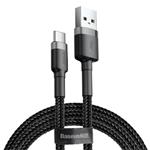 Baseus CATKLF-BG1 Cafule Kabel USB-C 3A 1m Grey/Black 6953156278202