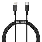 Baseus CATLYS-A01 Superior Fast Charging Datový Kabel USB-C to Lightning 20W 1m Black 6953156205307