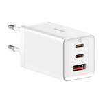 Baseus CCGP120202 GaN5 Pro Quick Nabíječka USB + 2x USB-C 65W White 6932172617516