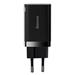 Baseus CCSUPP-E01 Super Si Quick Nabíječka USB + USB-C 30W Black 6953156206342