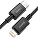 Baseus Datový kabel Superior Series USB-C/Lightning 20W 2m černý 6953156205352