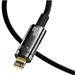 Baseus Explorer Series datový kabel USB-C/Lightning s inteligentním vypnutím 20 W 2m černá CATS000101