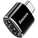 Baseus Exquisite Adaptér USB-C samec na USB samica 2,4A, čierny CATOTG-01