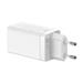 Baseus GaN3 rychlo nabíjecí adaptér 2x USB-C + USB 65W + kabel USB-C do USB-C 100W 1m, bílá CCGP050102