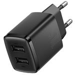 Baseus nabíječka do sítě Compact 2xUSB 10,5W černá 6932172606909