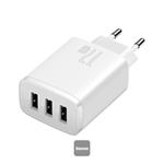 Baseus nabíječka do sítě Compact 3xUSB 17W bílá 6932172606978