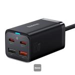 Baseus rychlonabíječka do sítě GaN3 Pro, 2x USB-C, 2x USB 65W černá 6932172600334