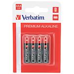 Batéria alkalická, AAA, 1.5V, Verbatim, blister, 4-pack, 49920, cena za 1 ks batérie