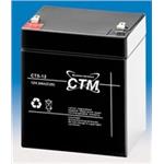 Baterie - CTM CT 12-5 (12V/5Ah - Faston 187), životnost 5let CT12-5