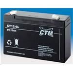 Baterie - CTM CT 6-12L (6V/12Ah - Faston 250), životnost 5let CT6-12L
