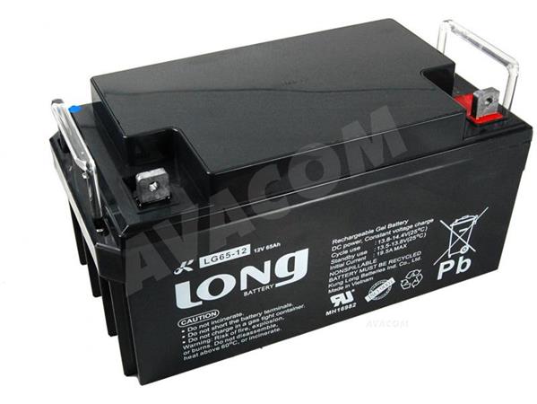 Baterie Long 12V 65Ah olověný akumulátor DeepCycle GEL F4 PBLO-12V065-F4GD