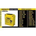 Baterie Motobatt pro motocykly MB9U (11Ah, 12V, 4 vývody)