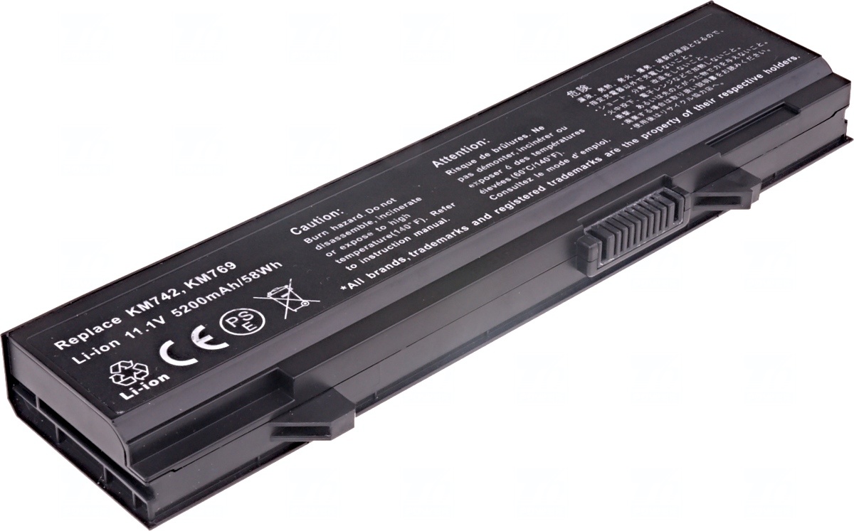 Baterie T6 power Dell Latitude E5400, E5410, E5500, E5510, 6cell, 5200mAh NBDE0088