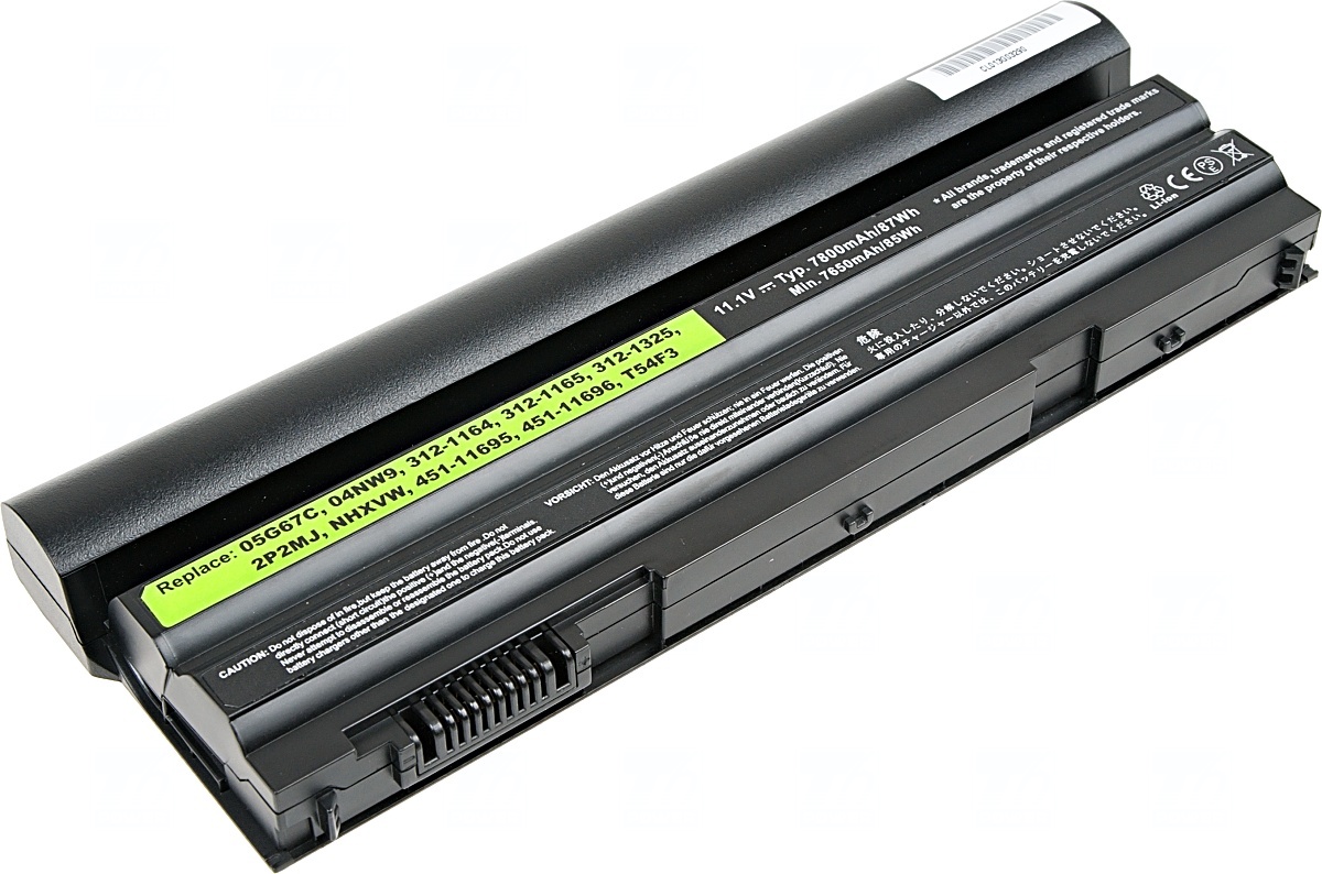 Baterie T6 power Dell Latitude E6420, E6430, E6520, E6530, E5420, E5430, E5520, 9cell, 7800mAh NBDE0132