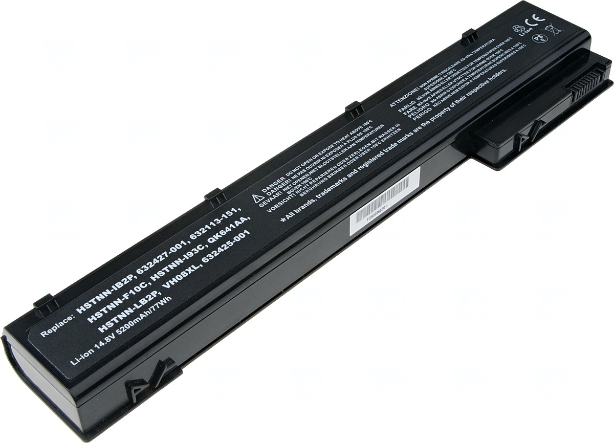 Baterie T6 power HP EliteBook 8560w, 8570w, 8760w, 8770w, 8cell, 5200mAh NBHP0084