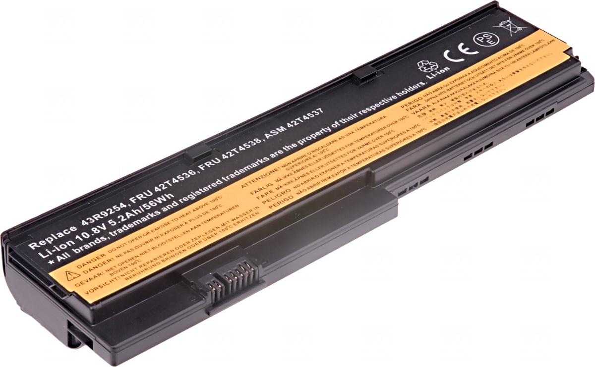 Baterie T6 power Lenovo ThinkPad X200, X200s, X201, X201i, X201s, 6cell, 5200mAh NBIB0063