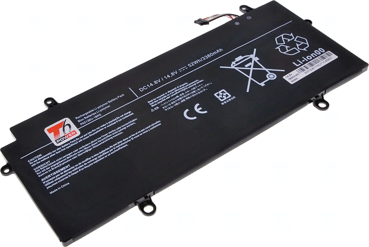 Baterie T6 power Toshiba Portege Z30-A, Z30-B, Z30T-A, Z30T-B, 3380mAh, 52Wh, 4cell, Li-pol NBTS0111