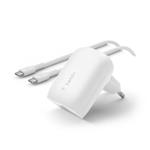 Belkin 25W PPS nabíjeka+ USB-C na USB-C kabel WCA005vf1MWH-B6