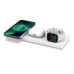 Belkin BOOST CHARGE™ PRO MagSafe 3v1 Bezdrátová nabíjecí podložka pro iPhone/Apple Watch/AirPods, bílá WIZ016vfWH