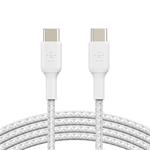 Belkin BOOST CHARGE™ USB-C/USB-C kabel, 2m, bílý - odolný CAB004bt2MWH