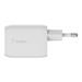 Belkin Duální 65W USB-C PD GaN PPS nástěnná nabíječka + 2m USB-C na USB-C kabel, bílá WCH013vf2MWH-B6