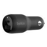 Belkin Duální nabíječka do auta s PPS 37W (25W USB-C, 12W USB-A),černá CCB004btBK