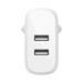 Belkin Duální USB-A domácí nabíječka 24W, lightning kabel, bílá WCD001vf1MWH