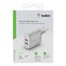 Belkin Duální USB-A domácí nabíječka 2x12W, bílá WCB002vfWH